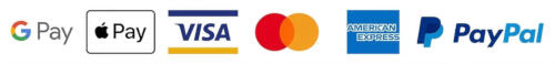 Secure Card & Digital Payment Options Accepted card and digital payment options: Google Pay, Apple Pay, Visa, Mastercard, and American Express